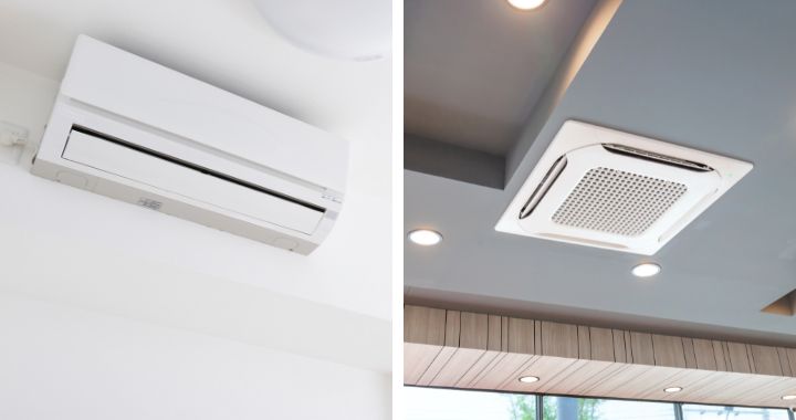 wall mounted and cassette air conditioning system