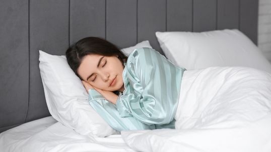 woman sleeping comfortably